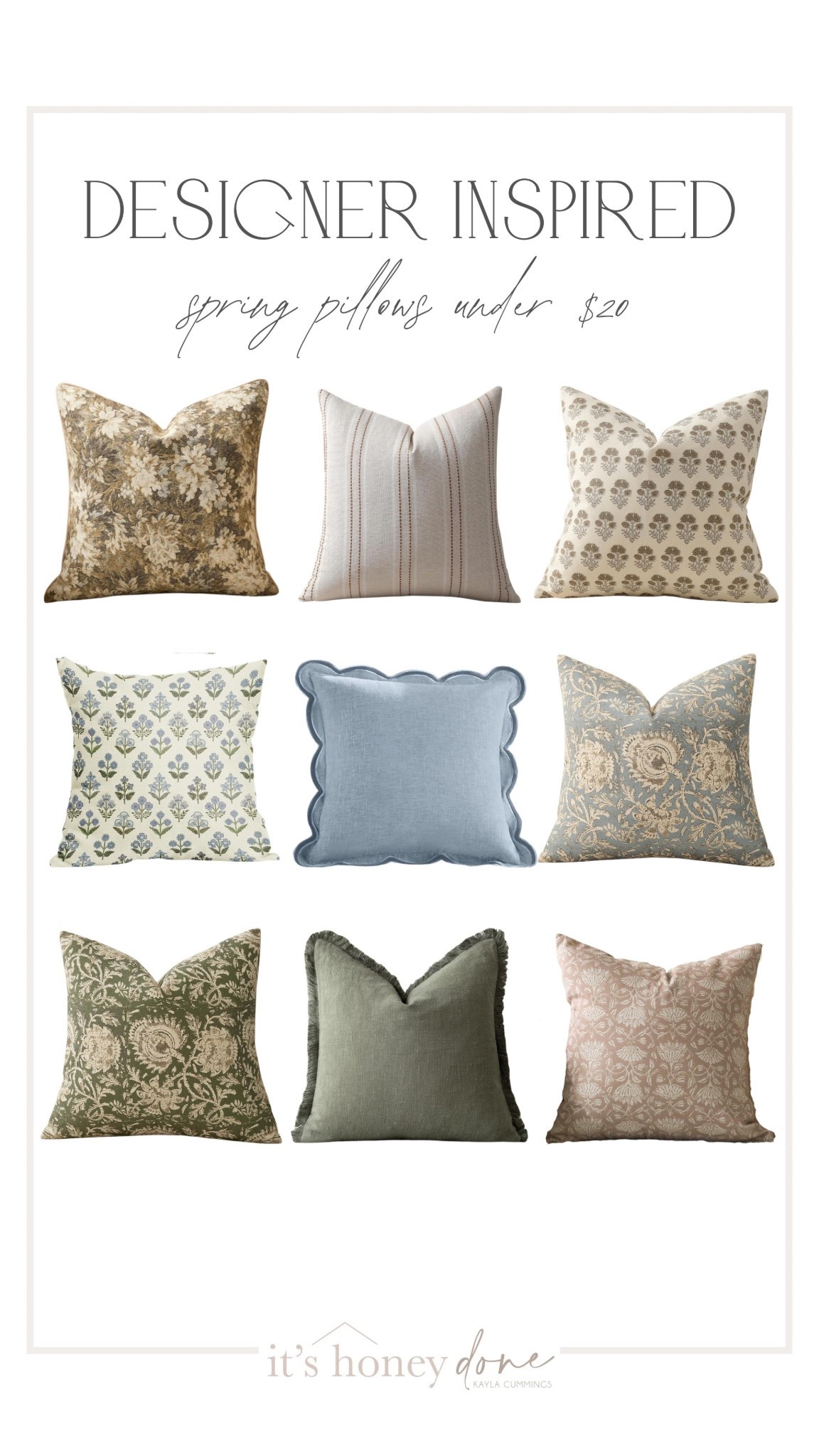 Amazon has sooo many good pillow covers that look designer. Linked a ton for you - most under $20 and a couple that I think are worth the splurge! 

#LTKHome #LTKSeasonal #LTKmomlife