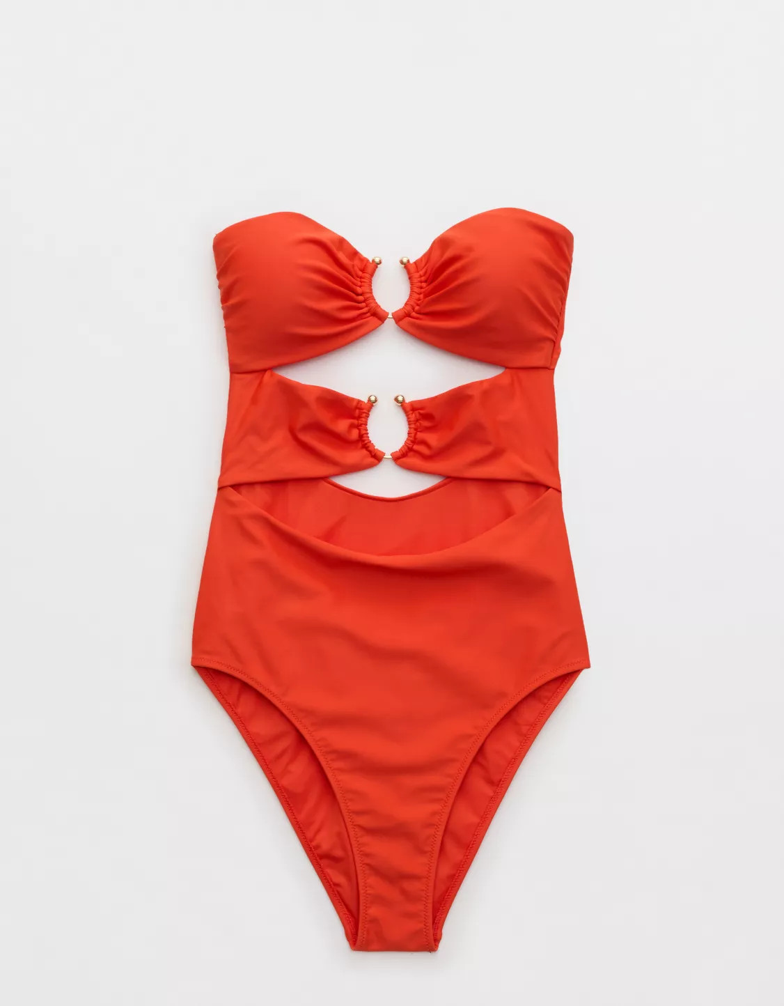 Aerie Horseshoe Ring Cut Out One Piece Swimsuit | Aerie