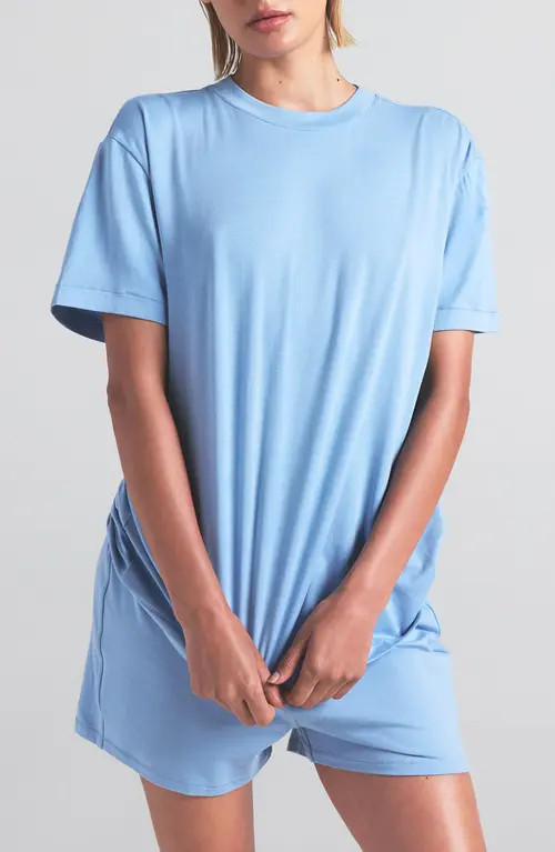 SKIMS Boyfriend T-Shirt in Marina at Nordstrom, Size Xx-Small | Nordstrom