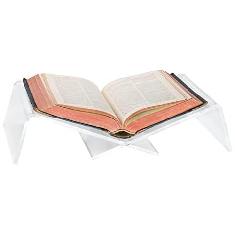 Amazon.com : Hopysgiien Clear Acrylic Book Stand - Acrylic Open Book Display Stand Reading Acryli... | Amazon (US)