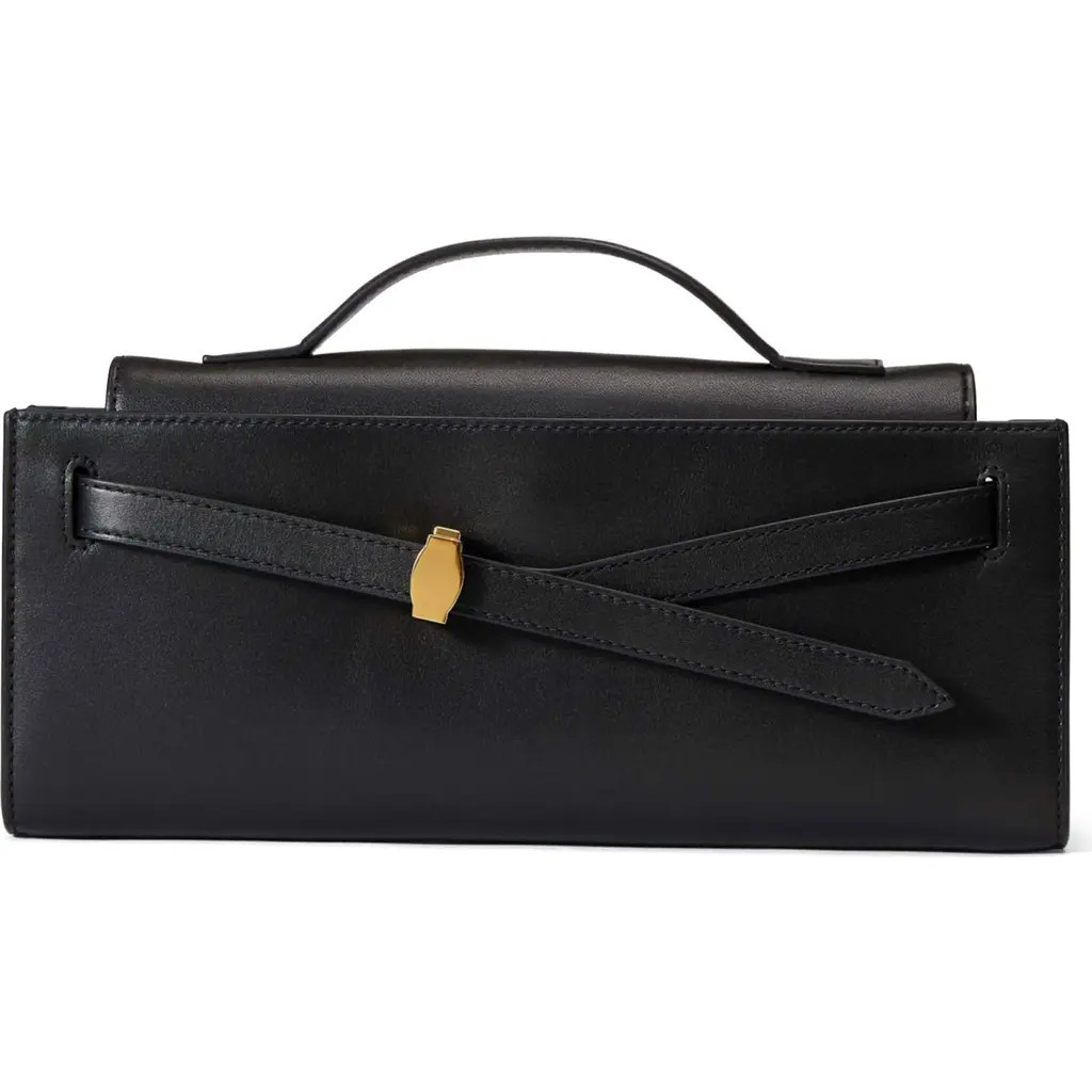Veronica Beard Dash Leather Clutch in Black at Nordstrom | Nordstrom