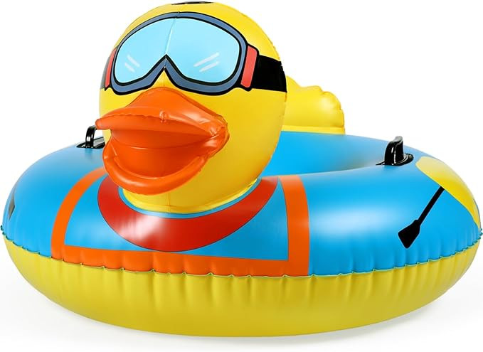 Syhood Winter Snow Tube Inflatable Duck, Heavy Duty Thickened Bottom Higher Sturdy Handles Cold-R... | Amazon (US)