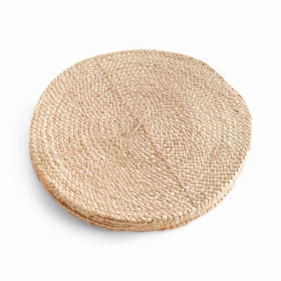 Plum & Post Jute Coil Round Placemats, Set of 8 - Natural | Target