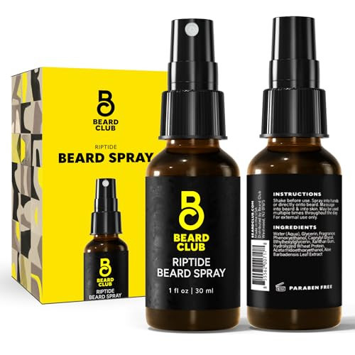 The Beard Club Riptide Beard Softening Spray by Beard Club - Nourishing & Styling Formula for Enhanced Beard Growth, Softness & Shine - Enriched with Natural Ingredients for Healthy Facial Hair | Amazon (US)