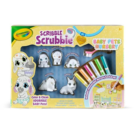 Crayola Scribble Scrubbie Baby Pets Nursery, Creative Toys for Toddlers & Kids, Gift for Girls & Boys, Ages 3+ | Walmart (US)
