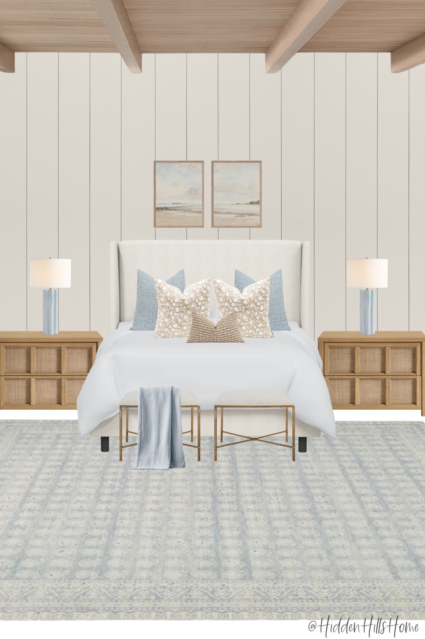 Coastal bedroom decor mood board, bedroom design ideas, home decor, bedding, master bedroom, beach house bedroom, nightstands #coastal

#LTKHome #LTKSaleAlert #LTKSeasonal