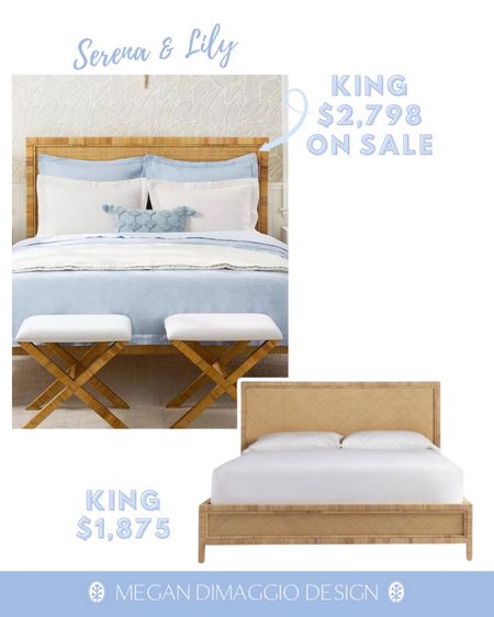 If you’ve been eyeing this pretty balboa king size bed from Serena & Lily, the look for less option is now on sale making it an even better deal!! Snag it for almost $1,000 less than the real deal on sale! 😍🙌🏻🏃🏼‍♀️

#LTKCyberWeek #LTKhome #LTKsalealert