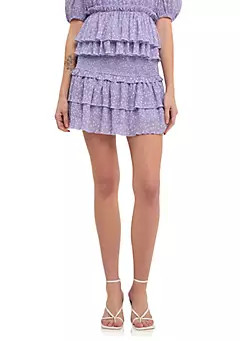 Free The Roses Floral Mini Skirt | Belk