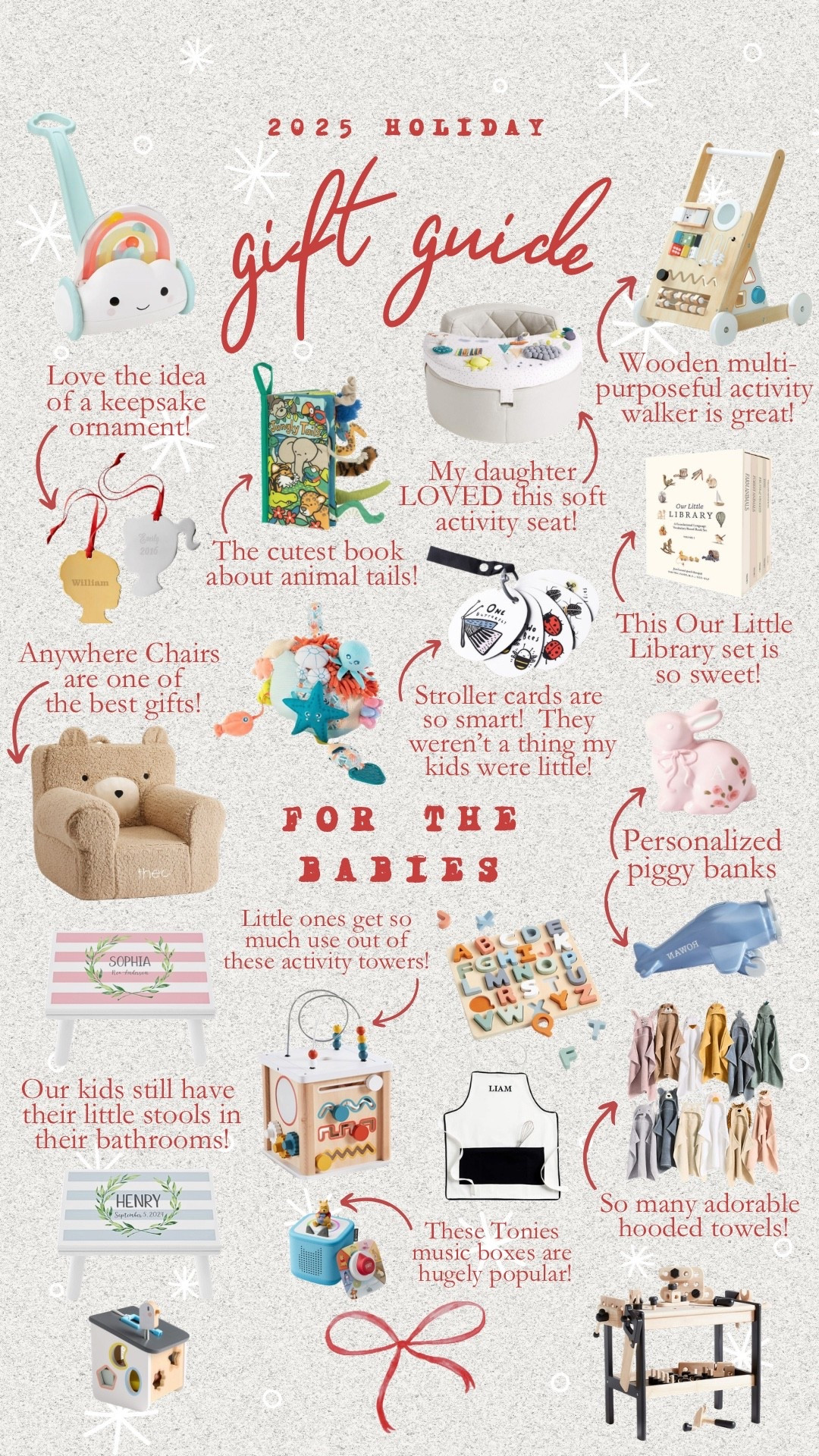 HOLIDAY GIFT GUIDE 2025 | For the Babies

#LTKGiftGuide #LTKKids #LTKmomlife