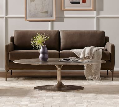 Collier Metal Oval Coffee Table (55") | Pottery Barn (US)