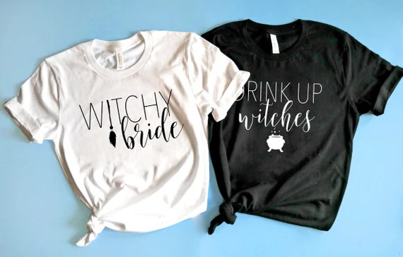 Bachelorette Party Shirts Witchy Bride Unisex Shirt Halloween - Etsy | Etsy (US)