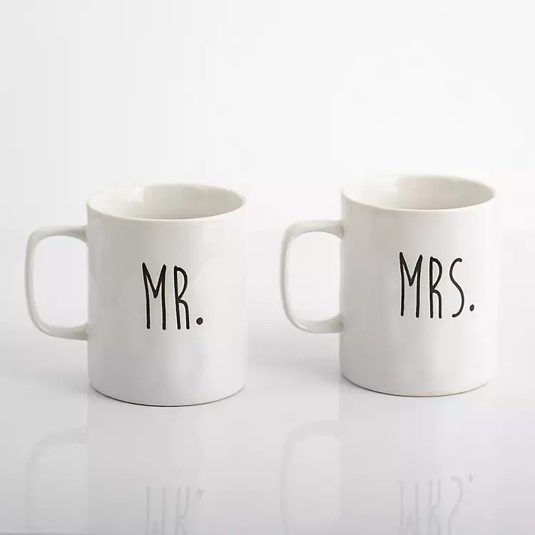Mr. and Mrs. Stoneware Mugs, Set of 2 | Kirkland's Home