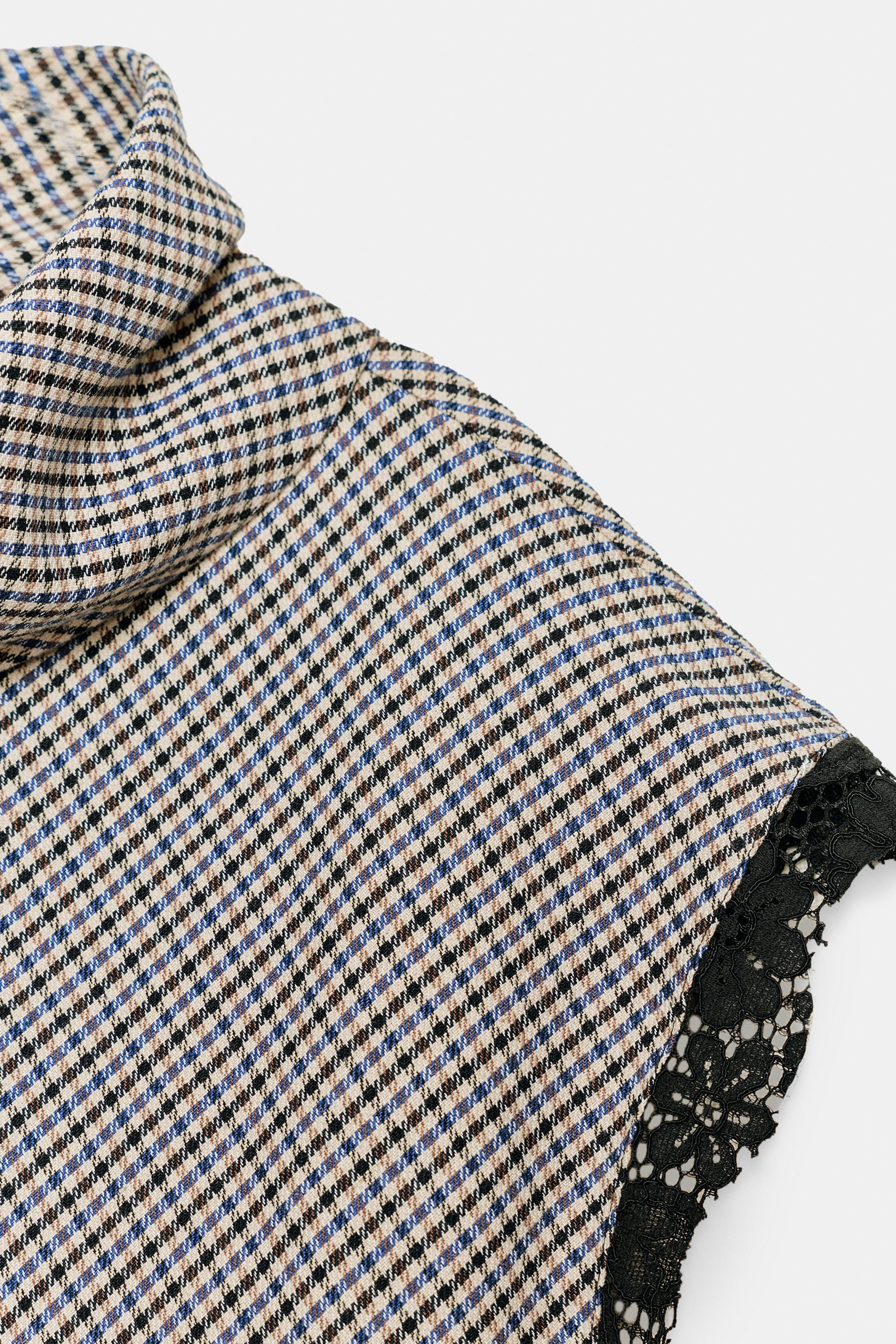 HOUNDSTOOTH LACE TOP | Zara DE