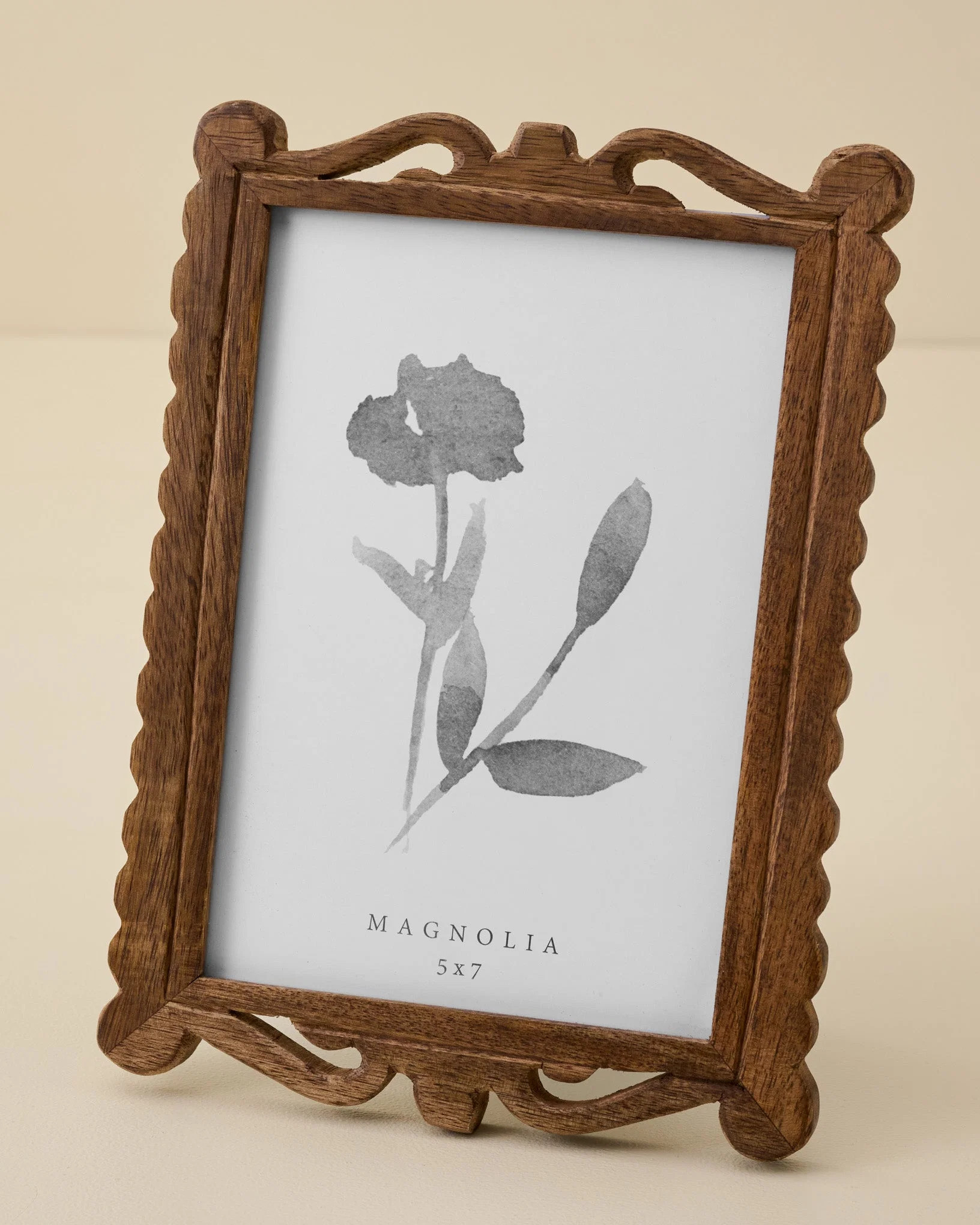 Holloman Carved Wood Photo Frame | Magnolia