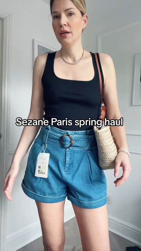 Sezane Paris haul! #springhaul, Sezane haul, Sezane outfit, denim shorts 

#LTKVideo #LTKover40 #LTKSeasonal