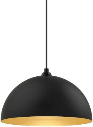 Steel Lighting Co. Melrose Pendant Light | Ceiling Mounted 18 inch Round Dome Modern Contemporary... | Amazon (US)