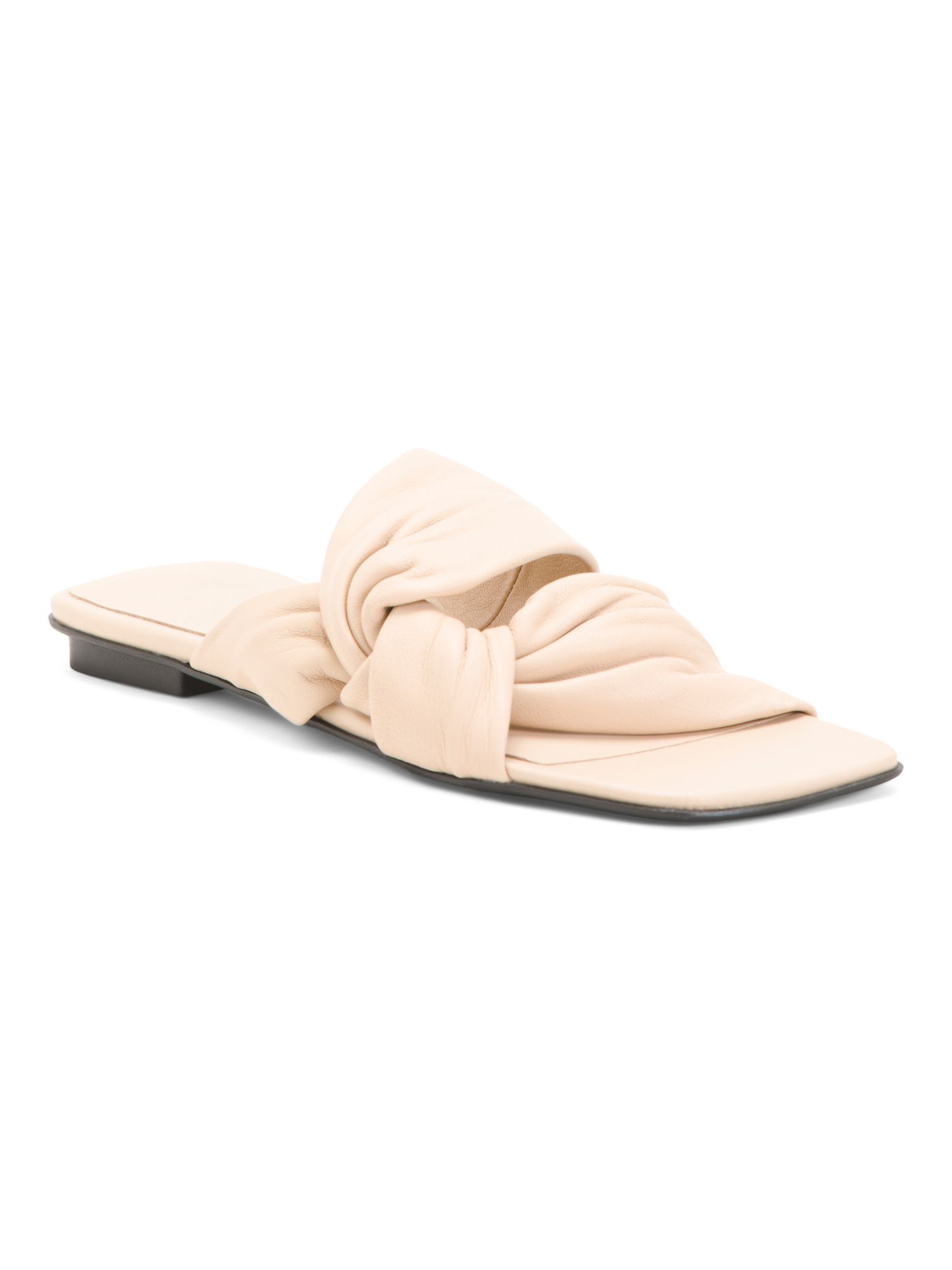 Leather Sandals With Knot Detail | TJ Maxx