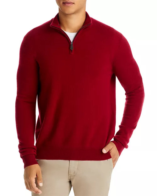 Cashmere Quarter-Zip Sweater - Exclusive | Bloomingdale's (US)