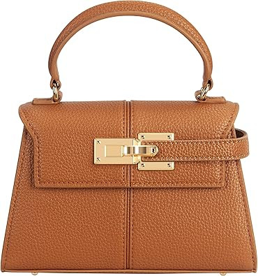 Women's Top-handle Handbags– Vegan Leather Vintage Top Handle Design with Adjustable Strap, Fas... | Amazon (US)