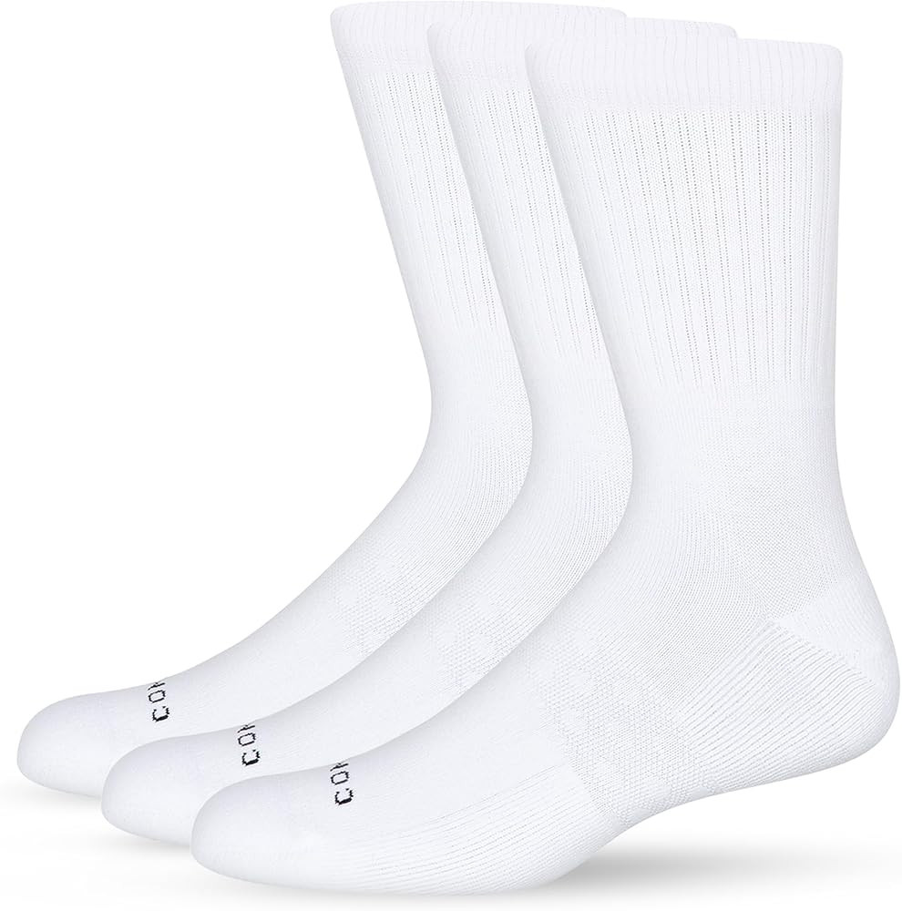 Comrad 3-Pack Crew Socks with Targeted Arch Compression | Amazon (US)
