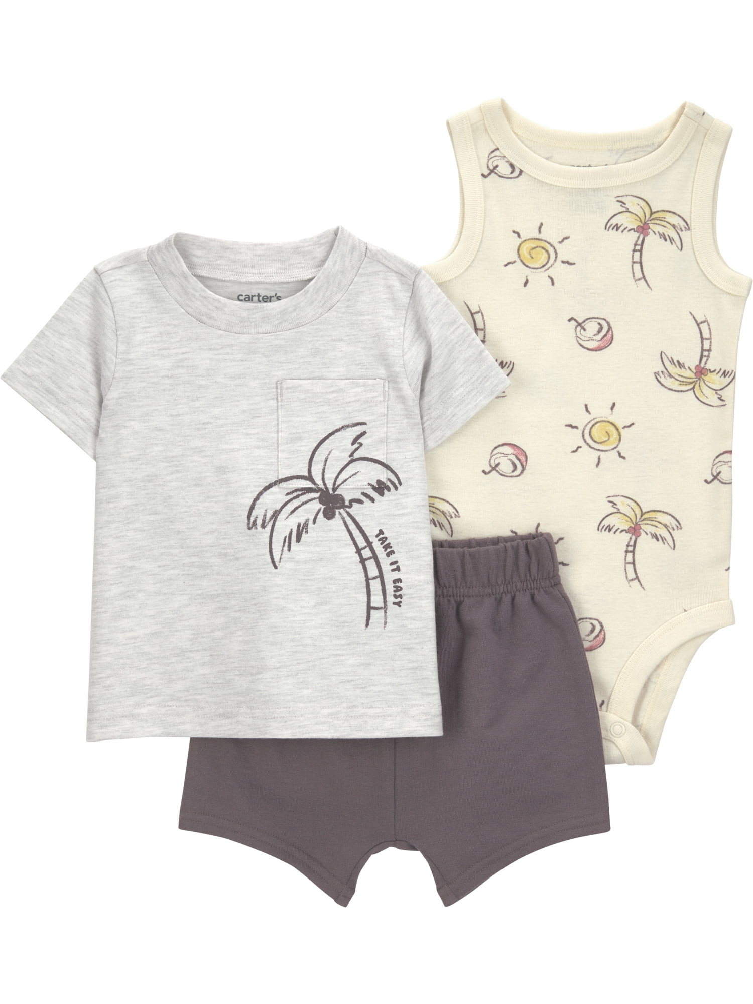 Carter's Child of Mine Baby Boy Outfit Set, 3-Piece, Sizes 0/3-24 Months | Walmart (US)