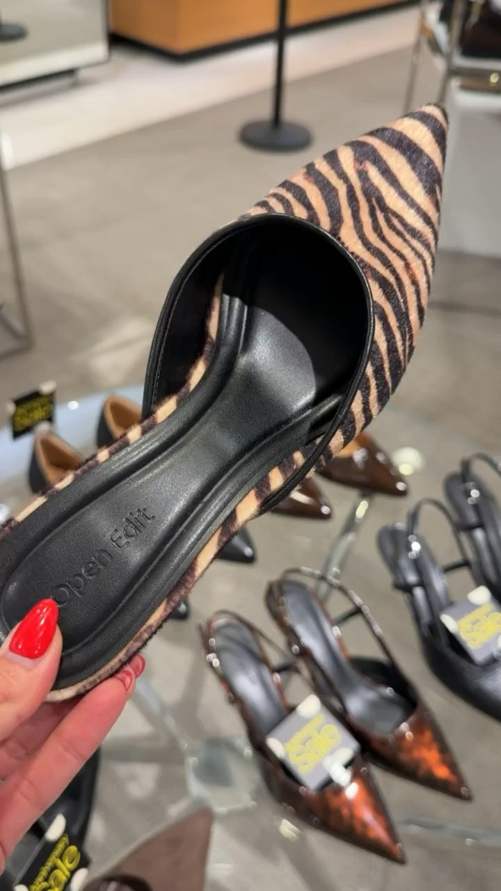 Nordstrom Anniversary Sale, Open Edit animal print mule pumps.

#LTKSaleAlert #LTKOver40