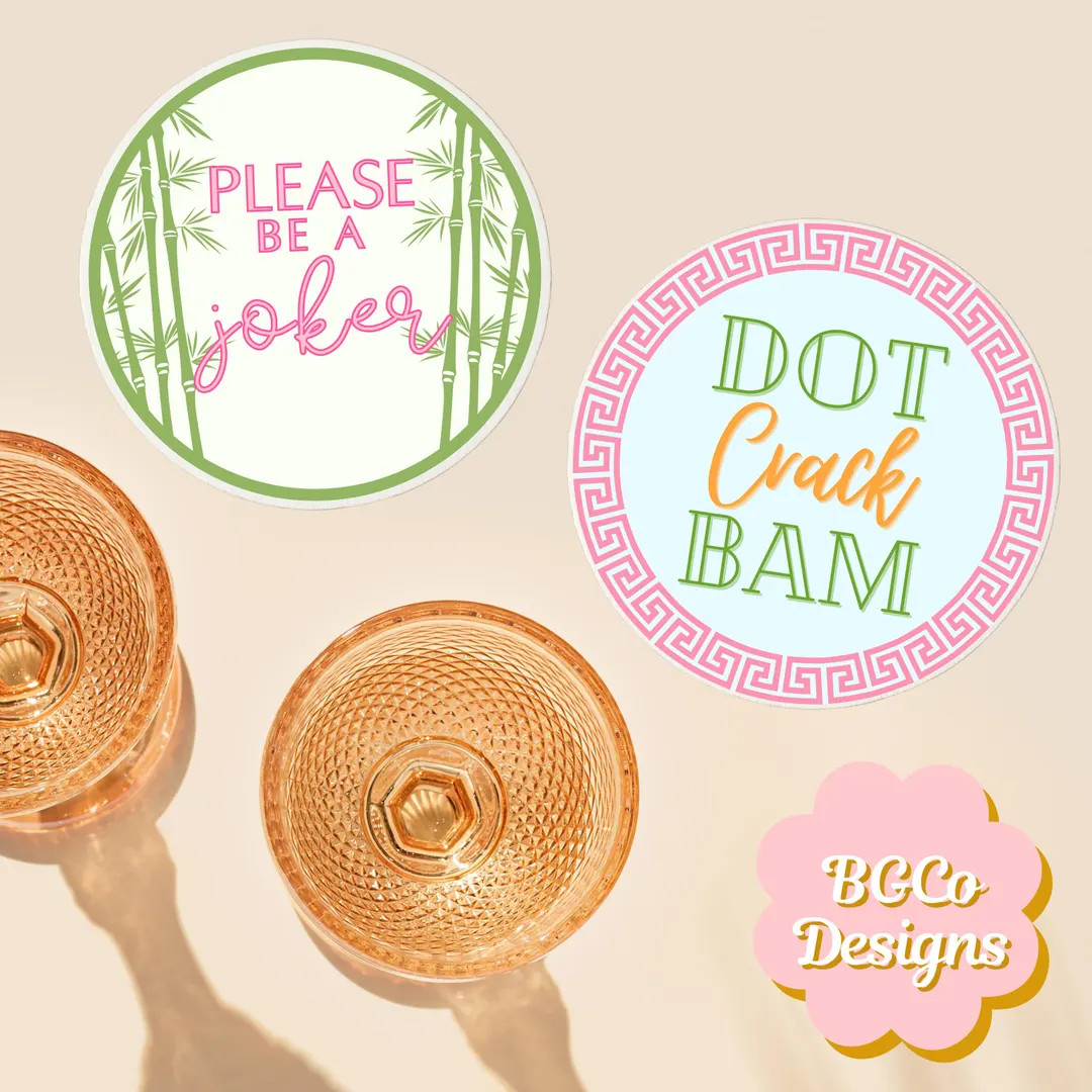 Mahjong Party Cocktail Coaster | Custom Coasters | Custom Cocktail Coaster - Etsy | Etsy (US)