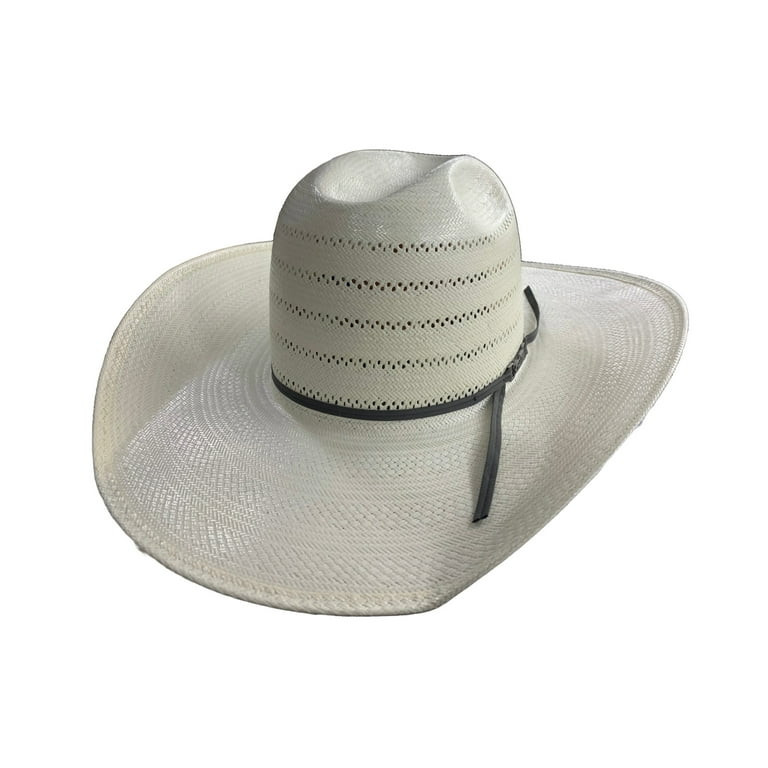American Hat Co Vented Weave Minnick Ivory Straw Hat 7410-2CSTEEL | Walmart (US)