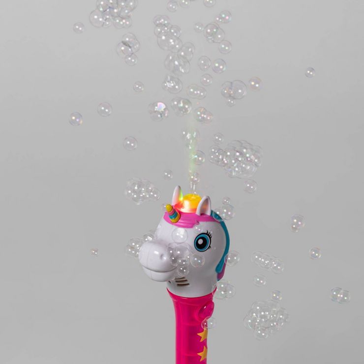 Unicorn Light-Up Bubble Wand Pink - Sun Squad™ | Target