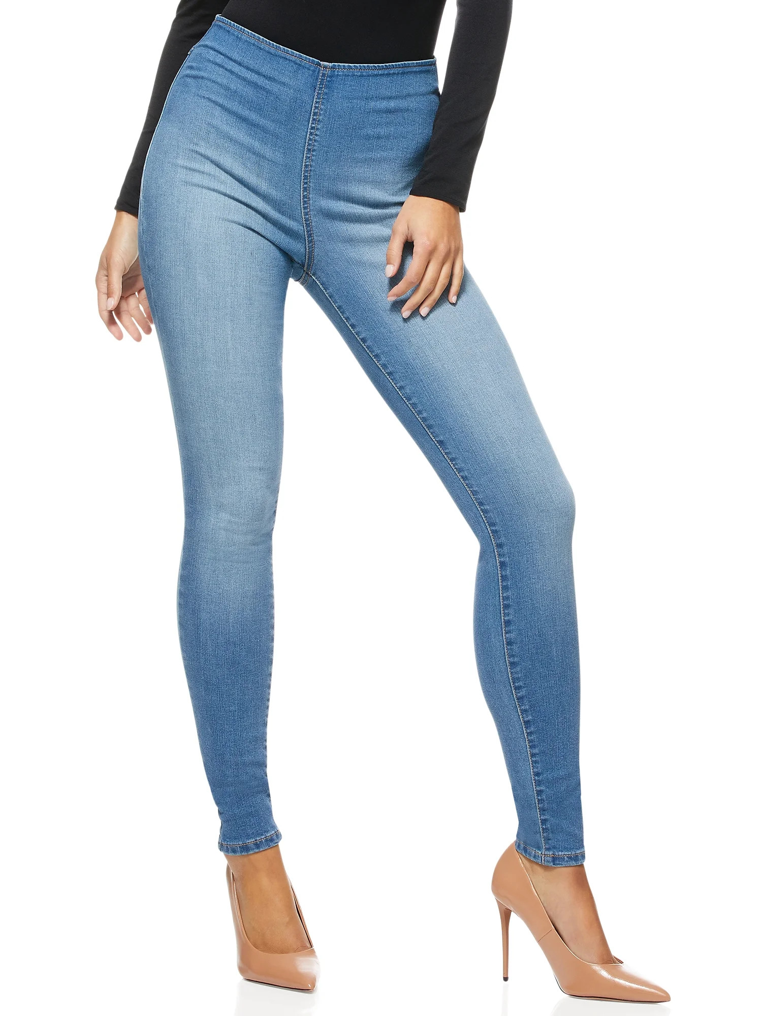 Sofia Jeans by Sofia Vergara Women’s Rosa Curvy High Rise Ankle Jeggings | Walmart (US)