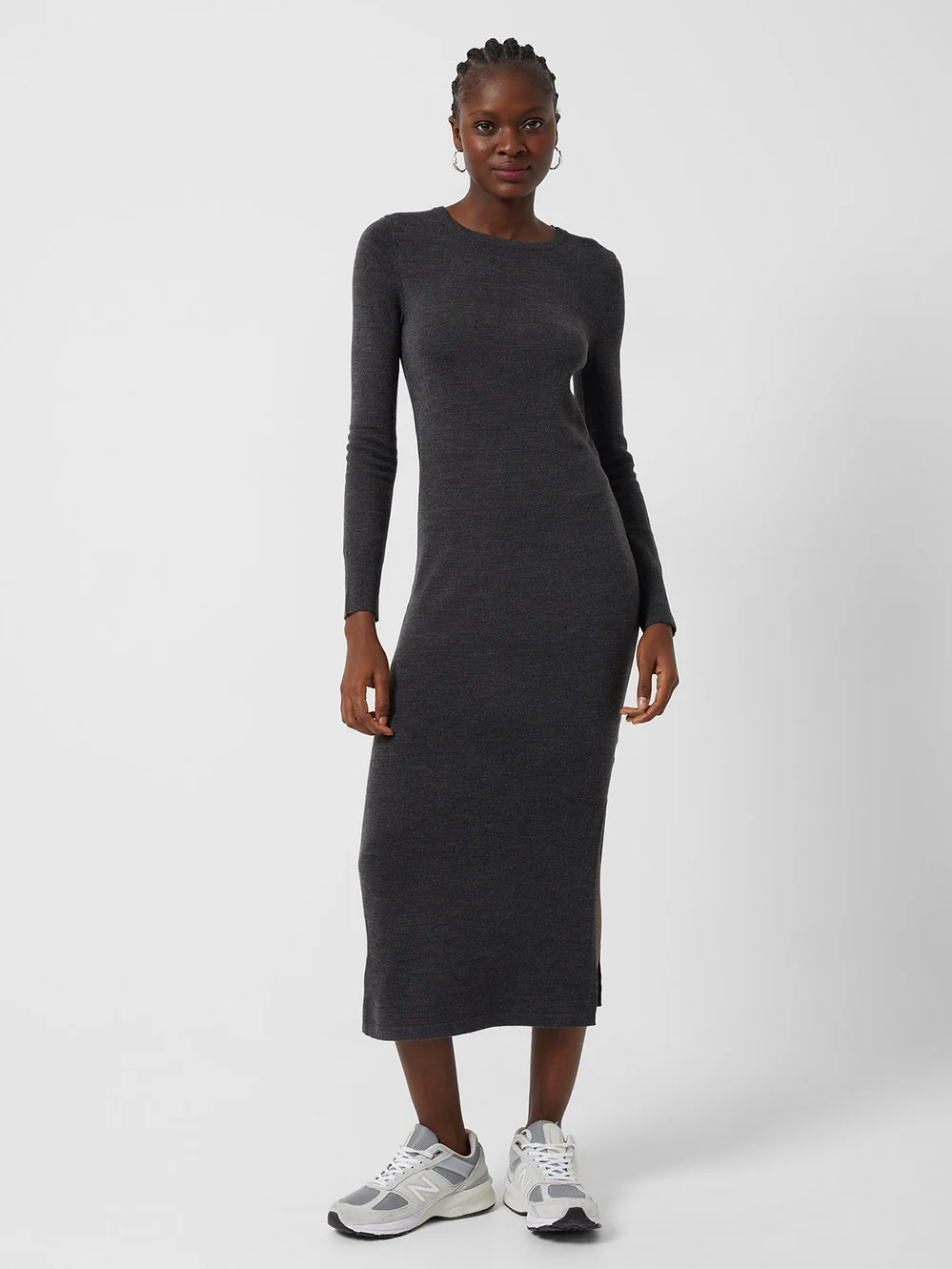 Babysoft Crew Neck Midi Dress | French Connection (UK)