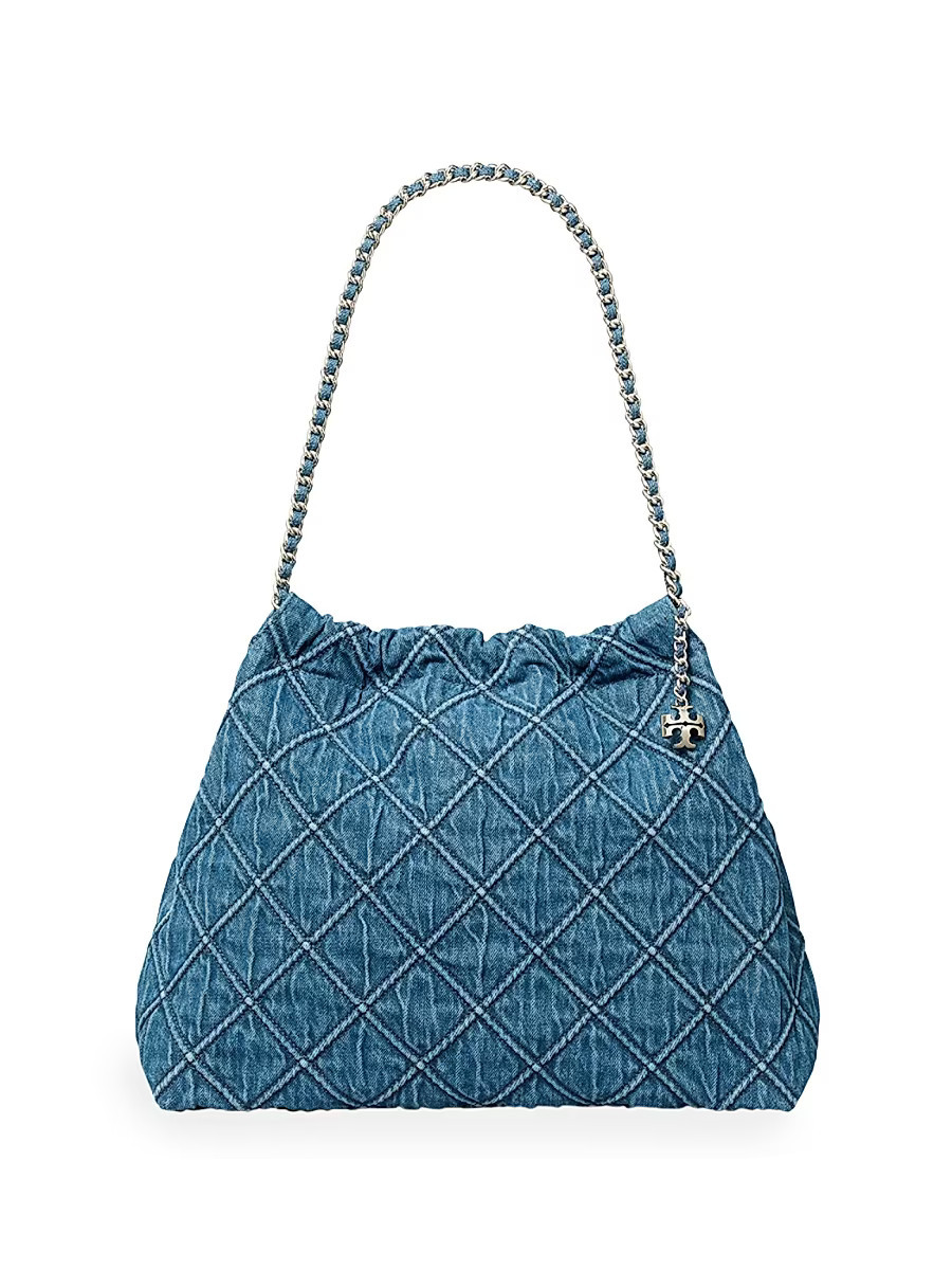 Women's Fleming Patterned Denim Hobo Bag - Blue | Saks Fifth Avenue