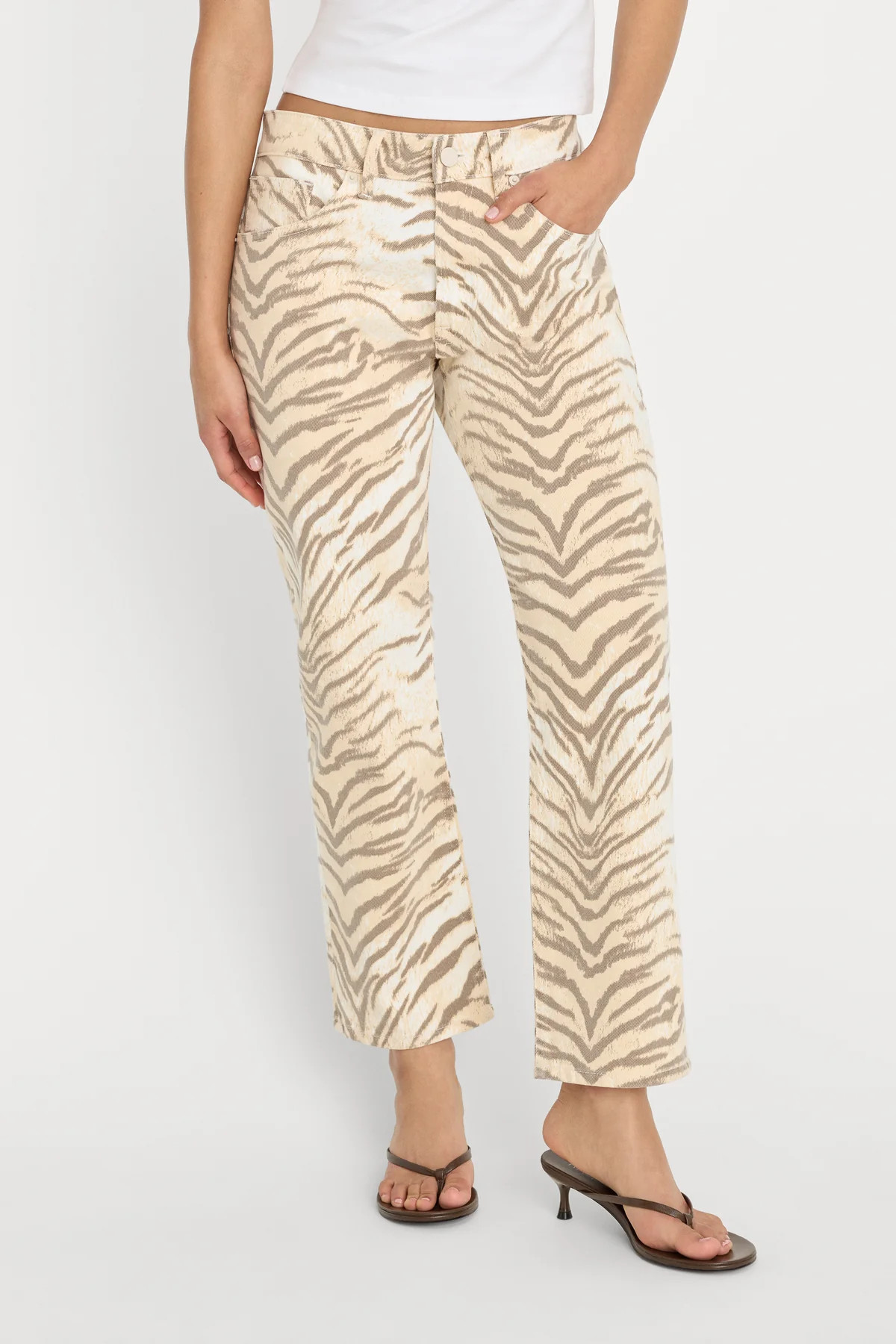 VINTAGE STRAIGHT ANKLE JEANS | BROWN TIGER | Good American