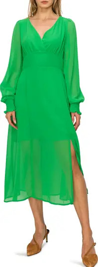 MELLODAY V-Neck Puff Sleeve Dress | Nordstromrack | Nordstrom Rack