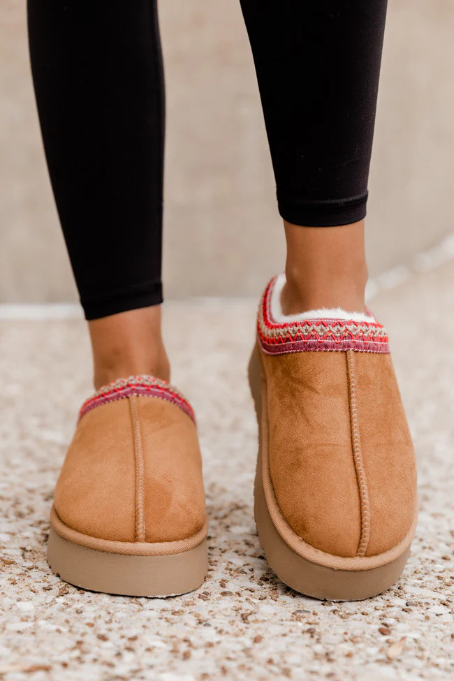 Sydney Chestnut Platform Slipper | Pink Lily