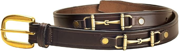 Tory Leather 1 Inch Snaffle Bit Belt | Amazon (US)