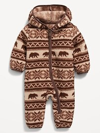 Unisex "Bear-Isle" Hooded One-Piece for Baby | Old Navy (US)