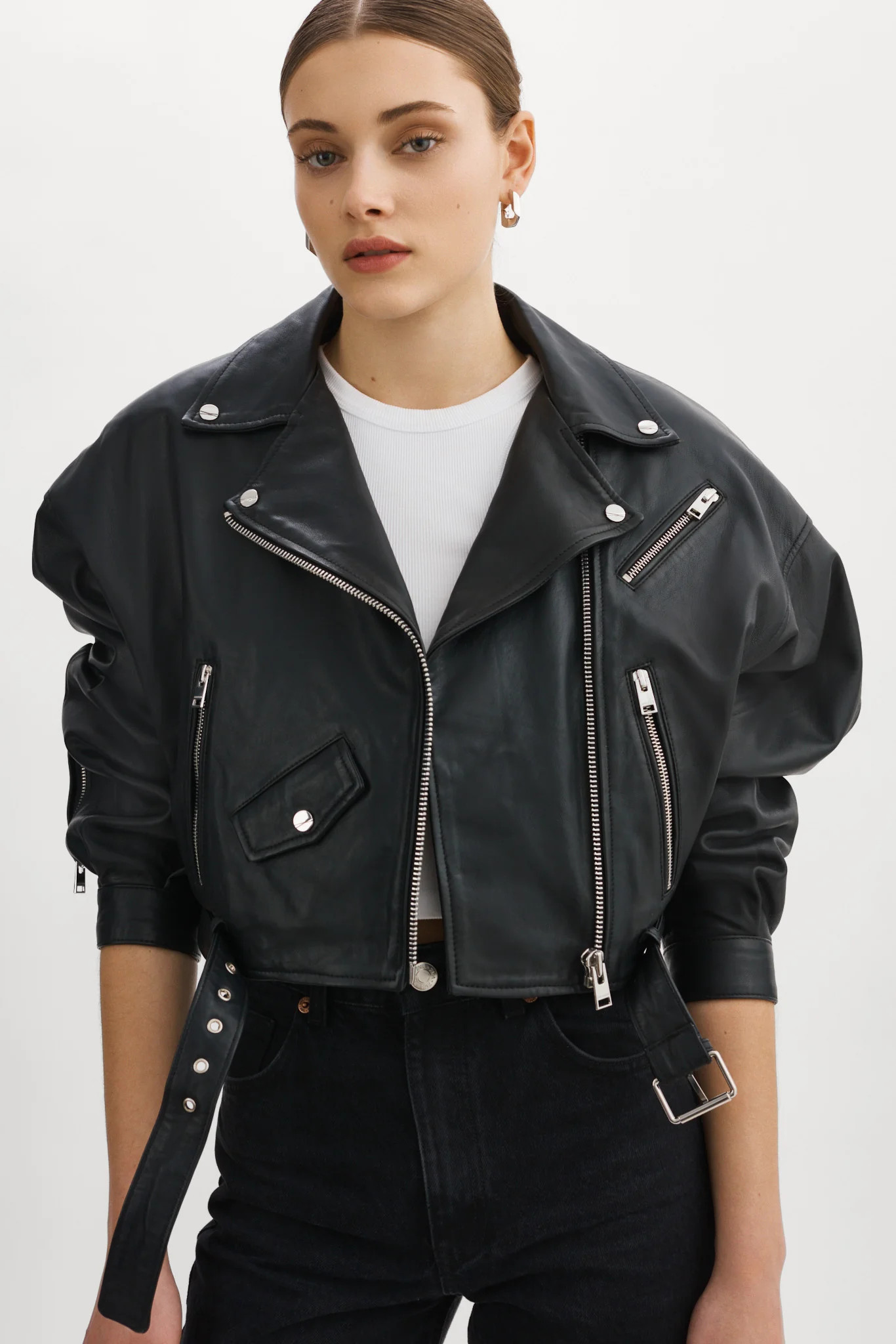 DYLAN | 80's Leather Biker Jacket | LAMARQUE