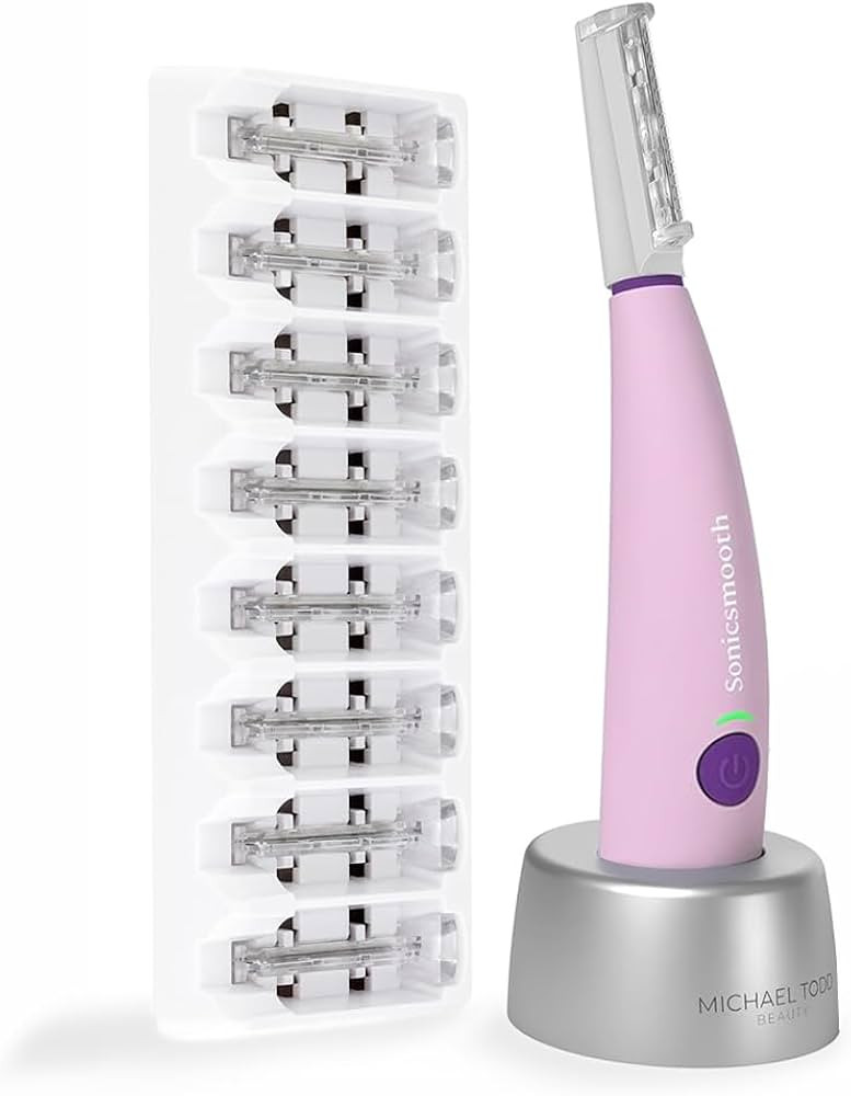 Michael Todd Beauty Sonicsmooth Dermaplane Razor for Women Face + Eyebrow trimmer Dermaplaning Sy... | Amazon (US)
