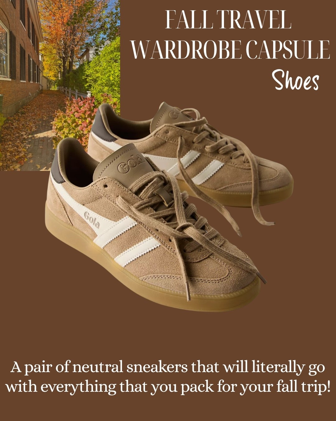 Neutral fall sneakers