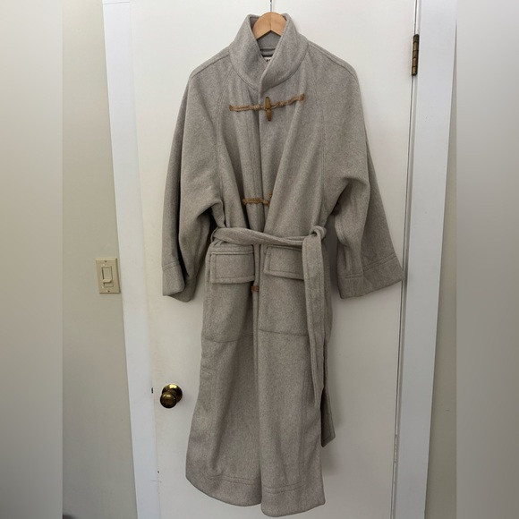FREE PEOPLE Alma Duffle coat in grey size small | Poshmark