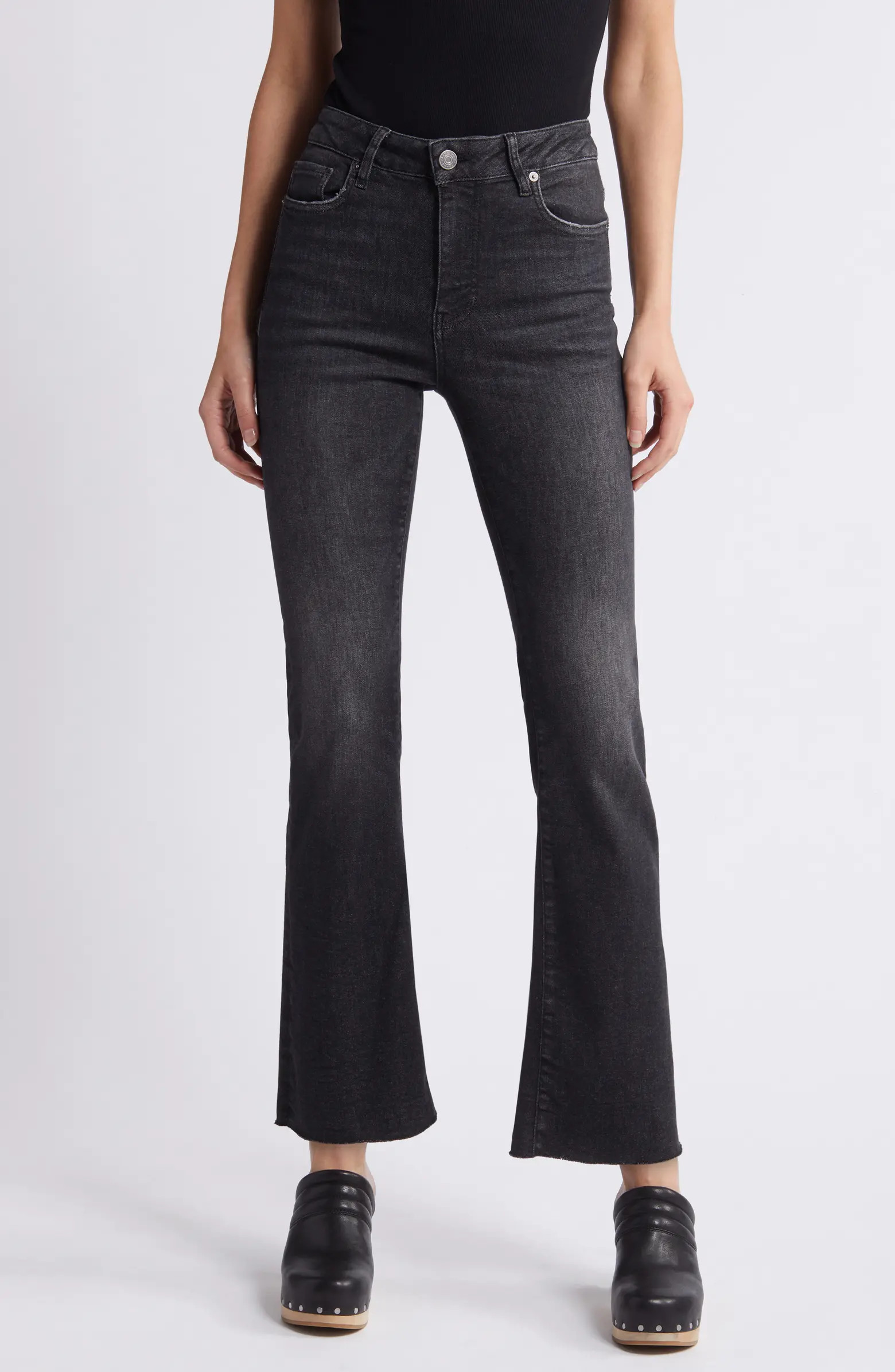 FRAME Le Crop Mini Boot Raw Hem Jeans | Nordstrom | Nordstrom