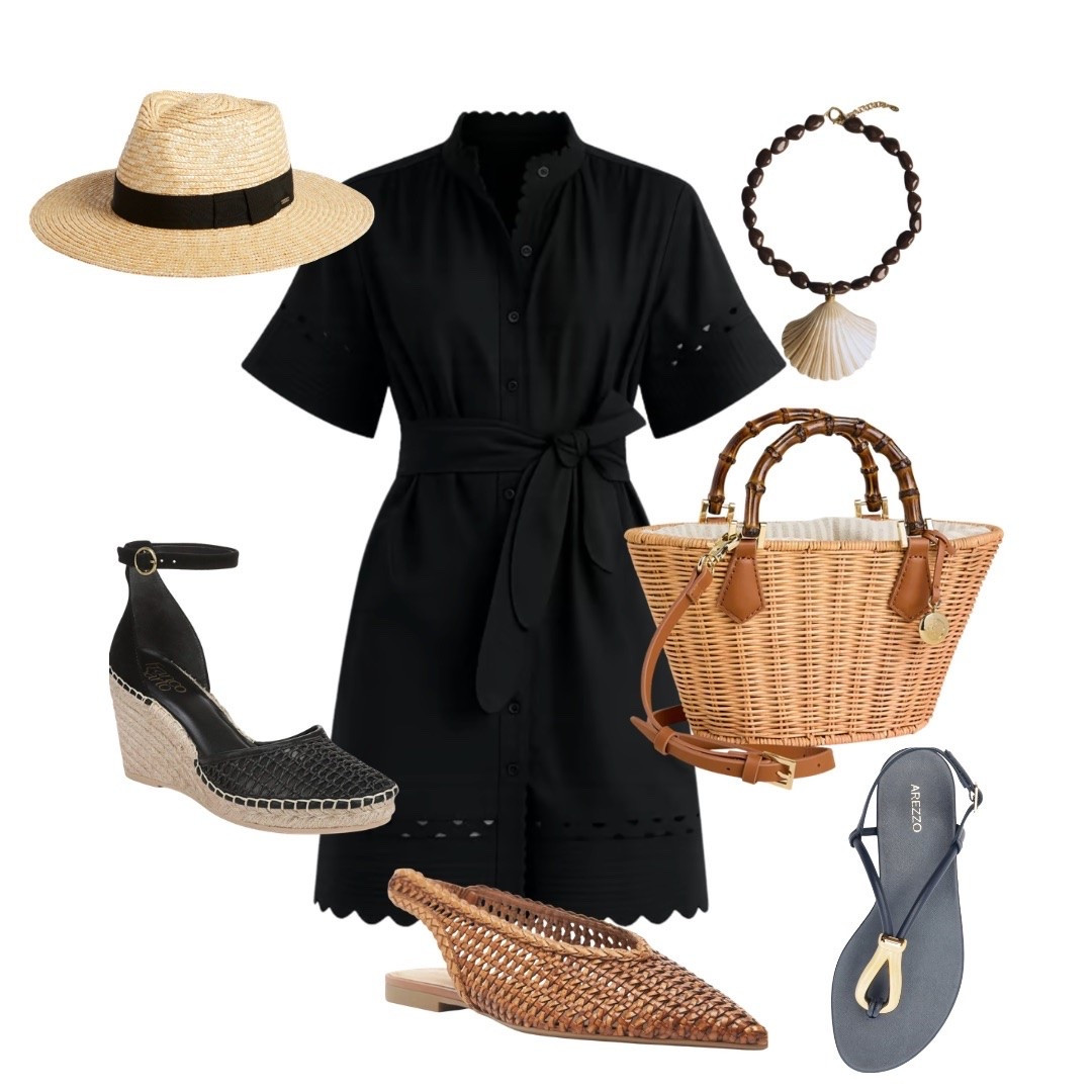 Changing your footwear can change the whole look and vibe of your dress! Look at how this dress looks paired with a sandal, a slingback and an espadrille!

#LTKSeasonal #LTKOver40