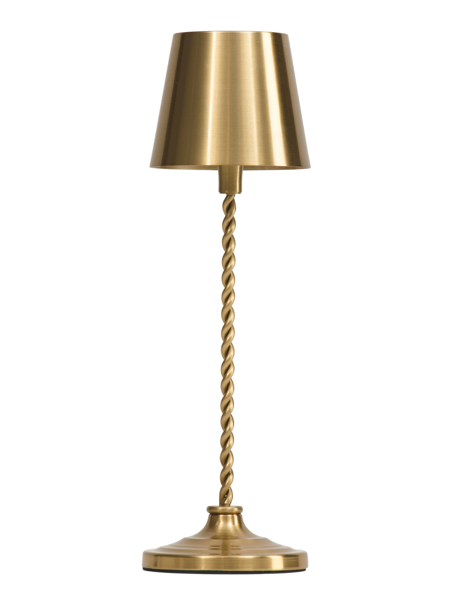 14in Rechargeable Metal Hood Lamp With Twisted Base | TJ Maxx