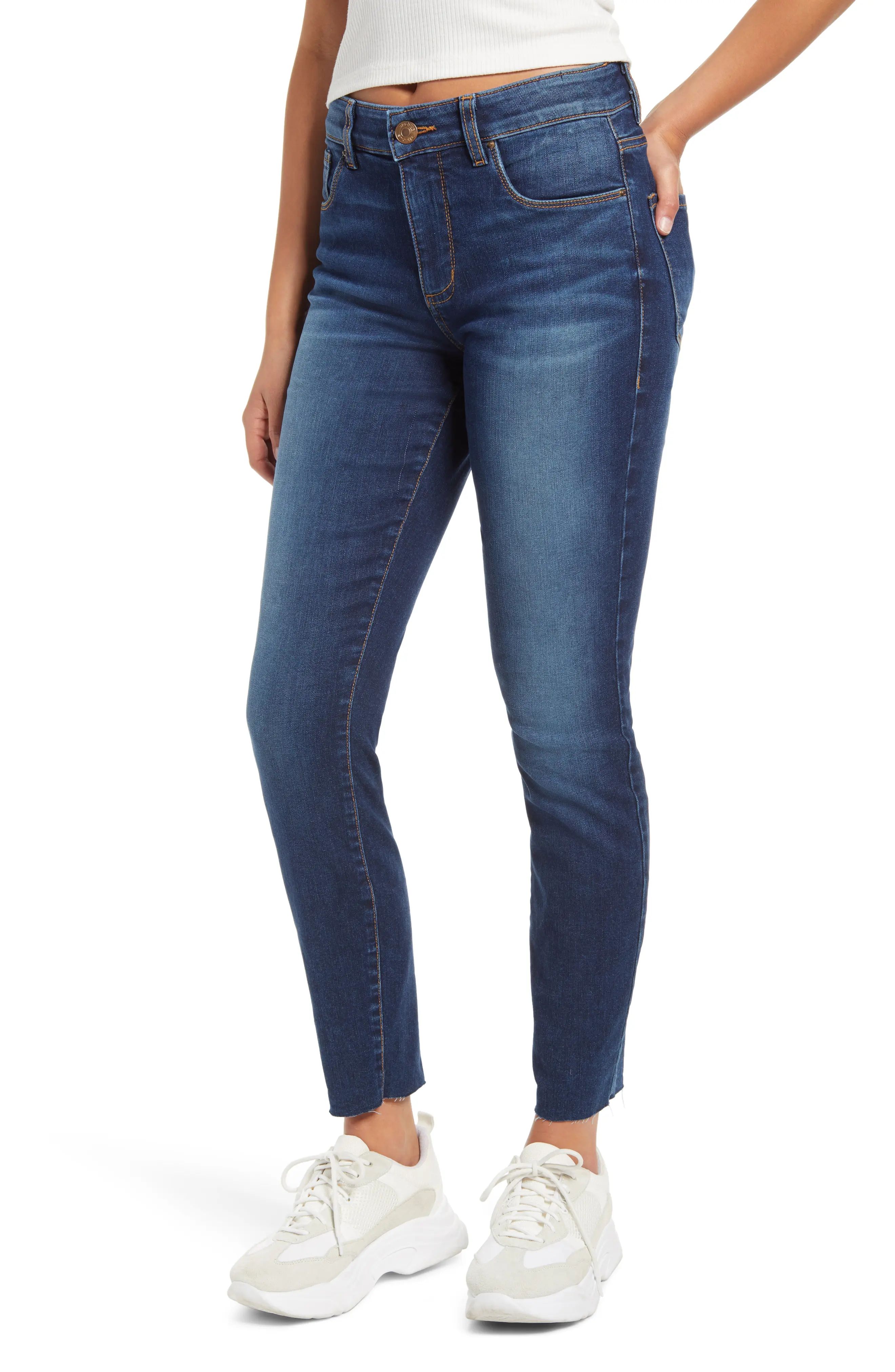 Women's Sts Blue Ellie Raw Hem High Waist Skinny Jeans, Size 26 - Blue | Nordstrom