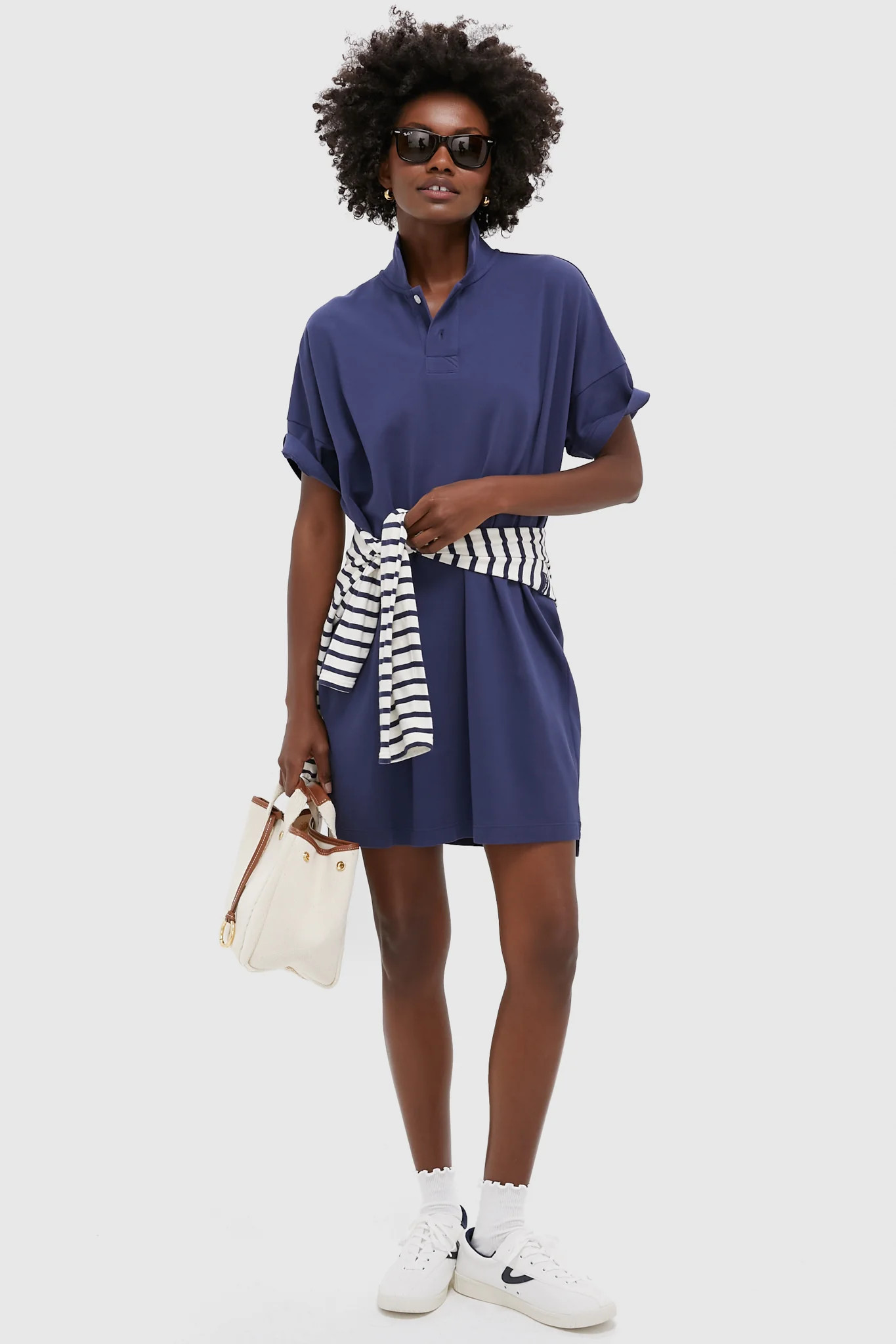 Navy Pique Teller Polo Dress | Tuckernuck (US)