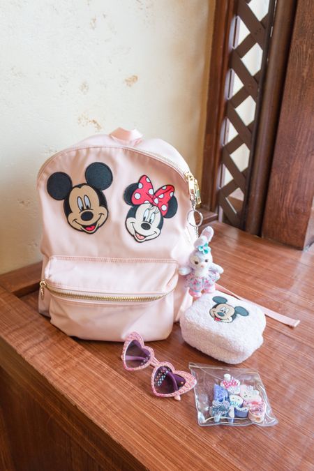 •Park girl essentials 🐭

✨@stoneyclover classic backpack with Mickey & Minnie patches 
✨Heart sunnies, I rhinestoned these myself 
✨Cute straw charms, most are from @thefawndoe
✨Stella Lou keychain 🐰• 

#LTKfindsunder100