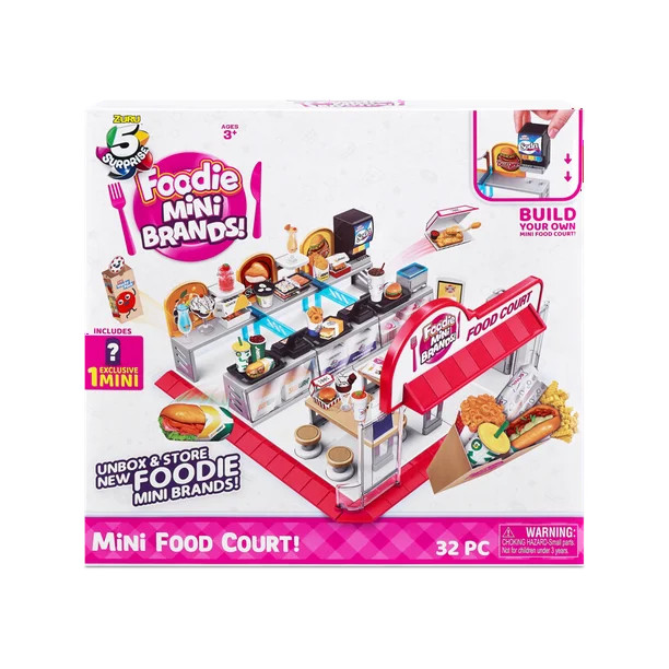 5 Surprise Foodie Mini Brands Mini Food Court Novelty & Gag Toy with 1 Exclusive Mini by ZURU - W... | Walmart (US)