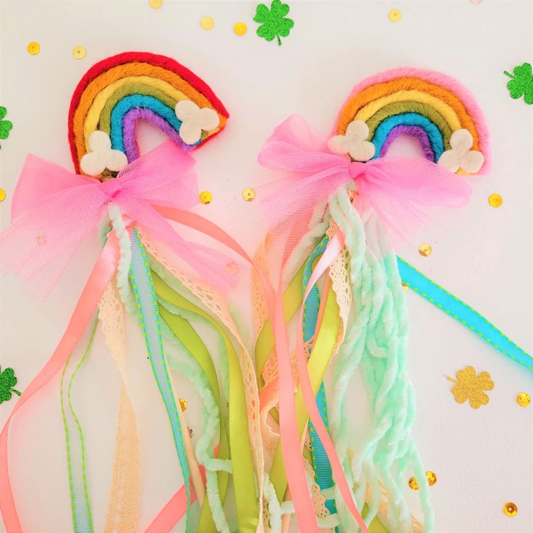 St. Patricks Day Wand-rainbow Wand  Kids Pretend Play  Photo - Etsy | Etsy (US)