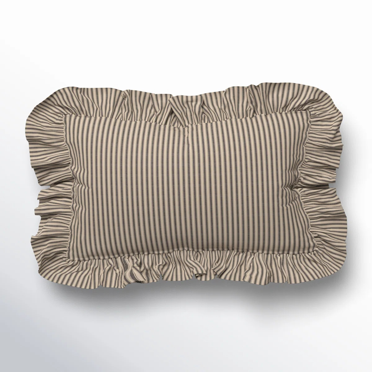 Ruffled Cotton Lumbar Throw Pillow | Birch Lane